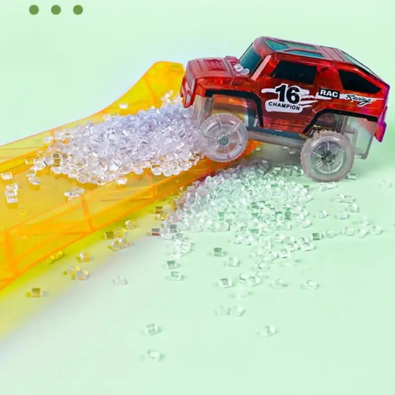 Lot de Circuit Voiture à Construire Magnétique Montessori (Dès 2 ans)