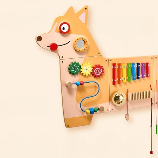 Grand-Busy-Board-Renard-Mural-en-bois