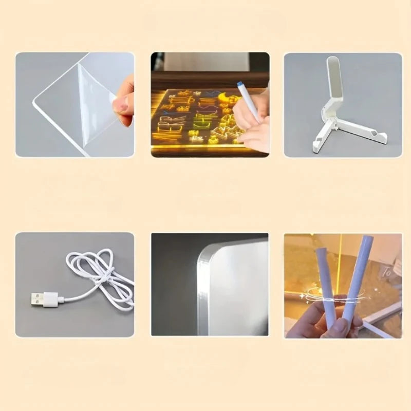 Ardoise Lumineuse pour Dessiner Ă LED