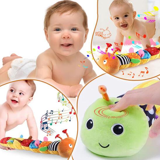chenille-jouet-bebe-verte