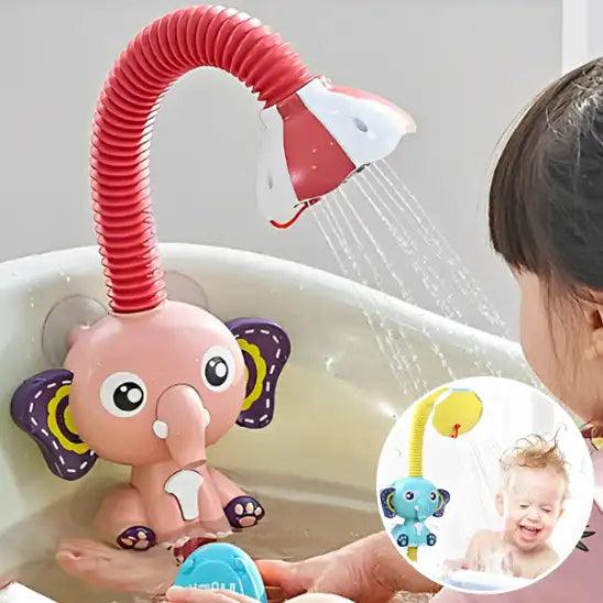 jouet_de_bain_douche_elephant_rouge