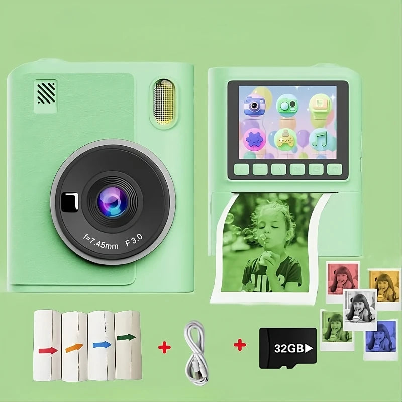 Appareil Photo Enfants Instantané avec Filtres Colorés