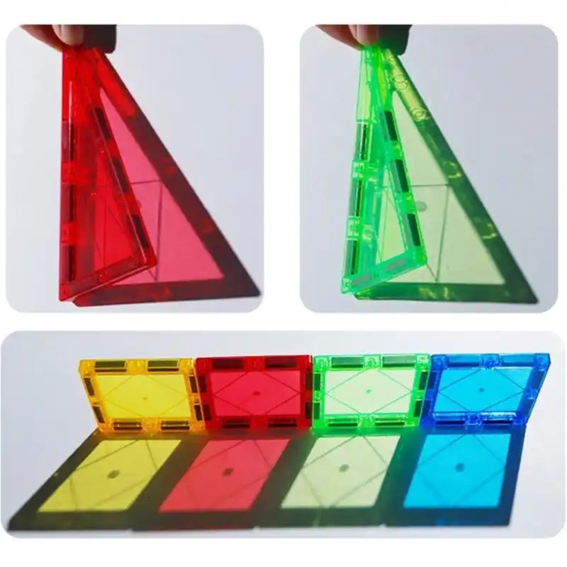 Construction Aimantée avec Blocs Translucides (Dès 2 ans)