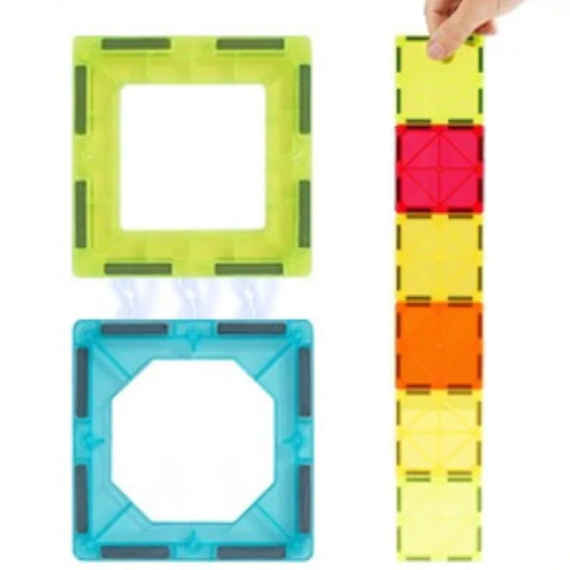 Jeu de Construction Aimanté Montessori avec Lettres et Chiffres (Dès 2 ans)