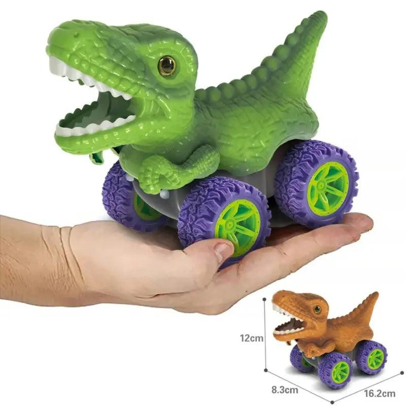 Circuit Voiture Flexible Lumineux avec Dinos à Roues
