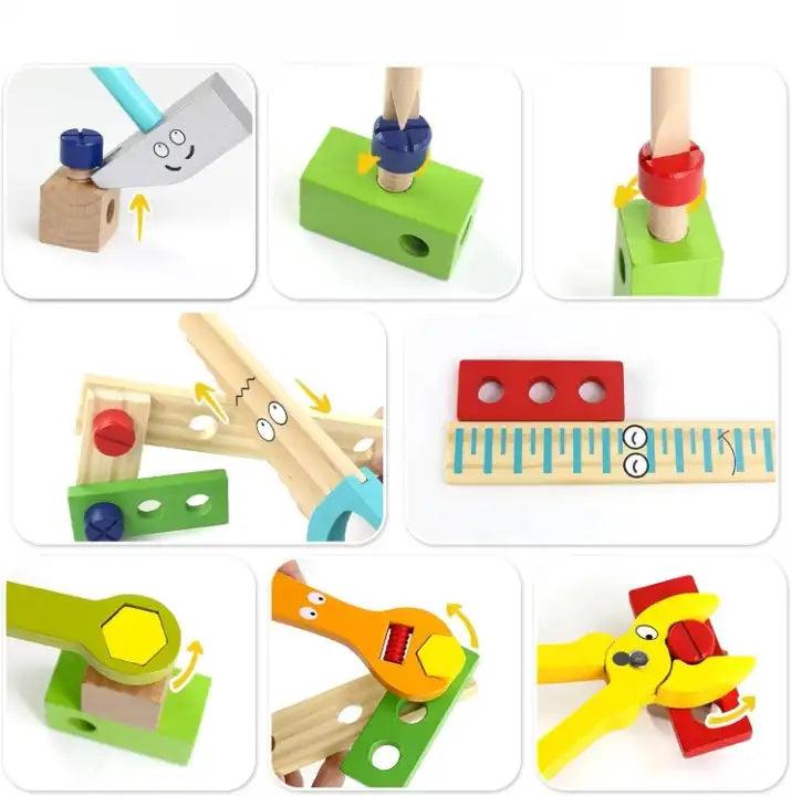 Malette Bricolage Jouet Montessori en Bois Construction Libre