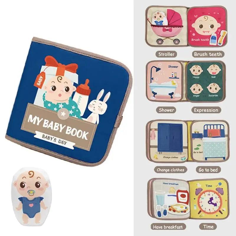 Livre tissu bébé Montessori