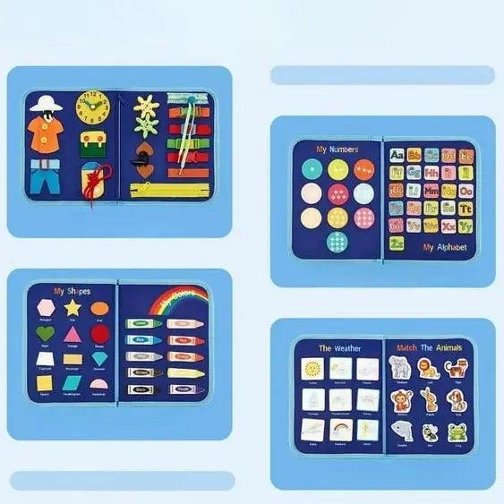 Livre Busy Board - Valise Montessori 3-en-1