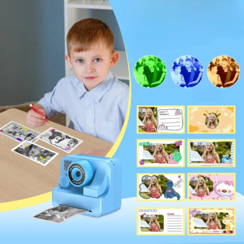 Appareil Instantané Enfant Artistique bleu garcon 