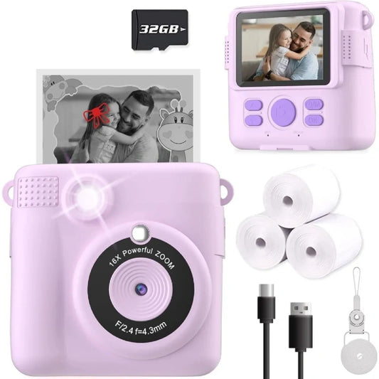 Appareil Photo Enfants Instantané Intelligent violet 