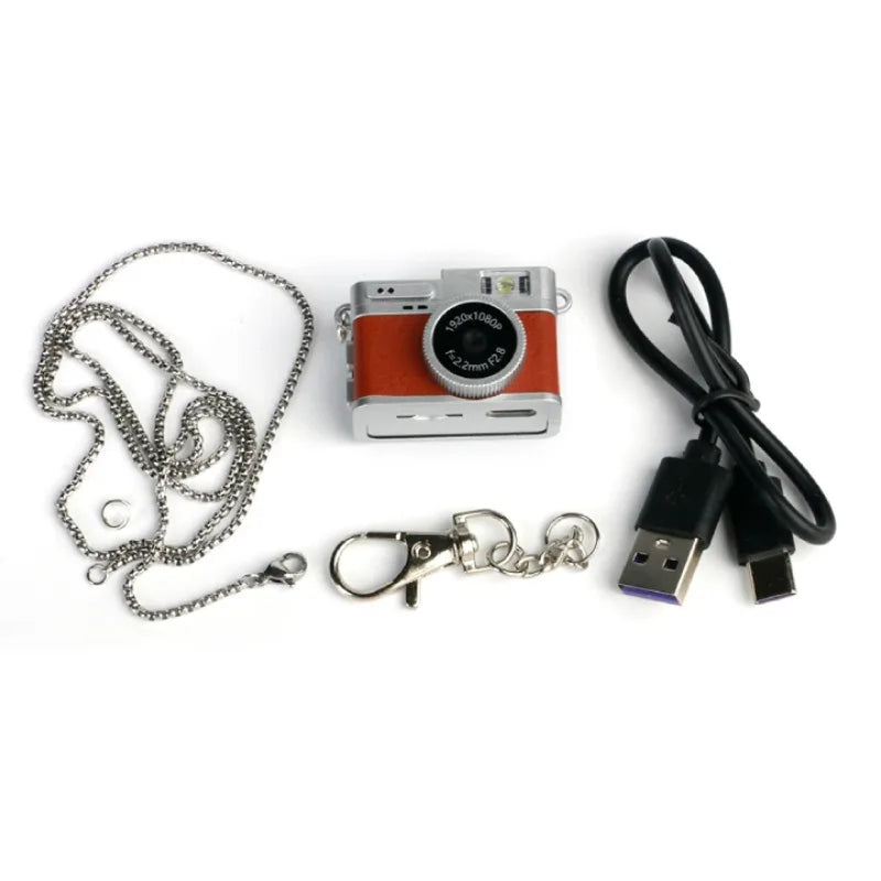 Appareil-Photo-Porte-Cle-Retro-Numerique-marron