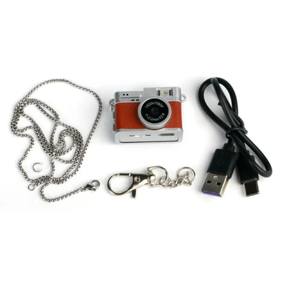 Appareil-Photo-Porte-Cle-Retro-Numerique-marron