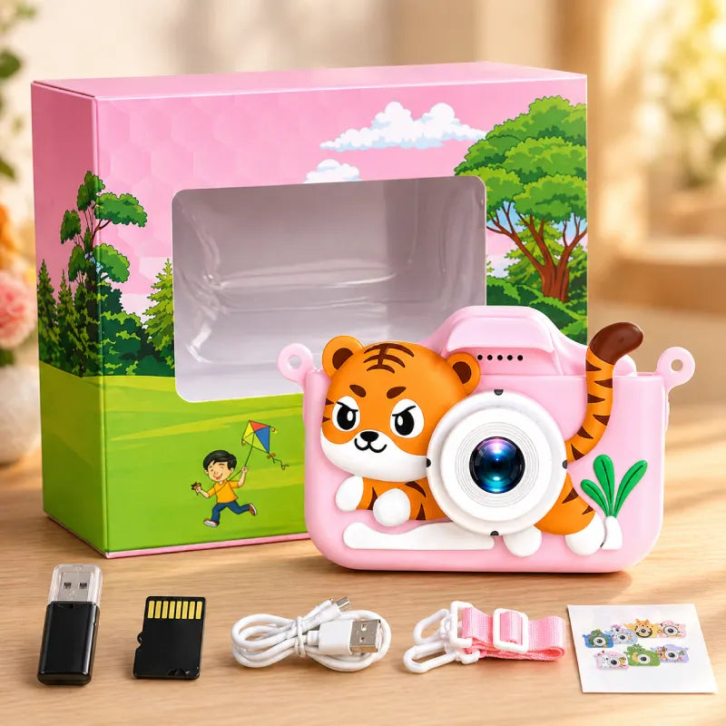 Appareil-Photo-jouet-Numerique-Tigre-rose-pour-fille