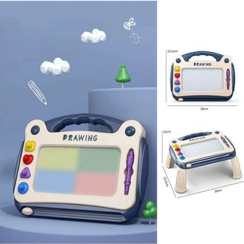 Ardoise-Magique-4-Couleurs-sur-Pied-avec-stylet