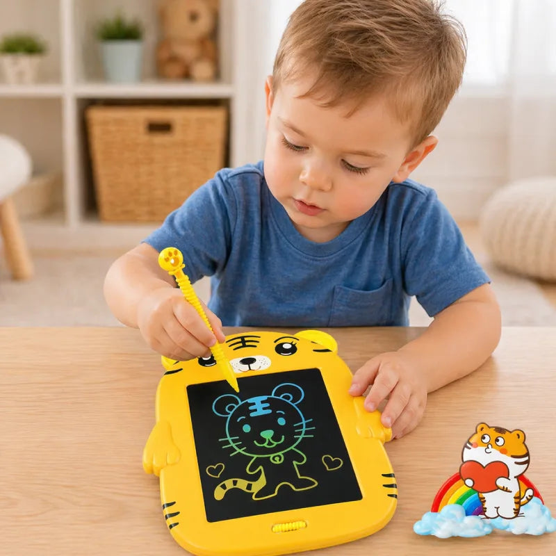 Ardoise-Tablette-de-Dessin-LCD-Animaux-tigre