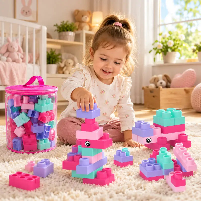 Bloc-Construction-Bebe-Souple-rose 