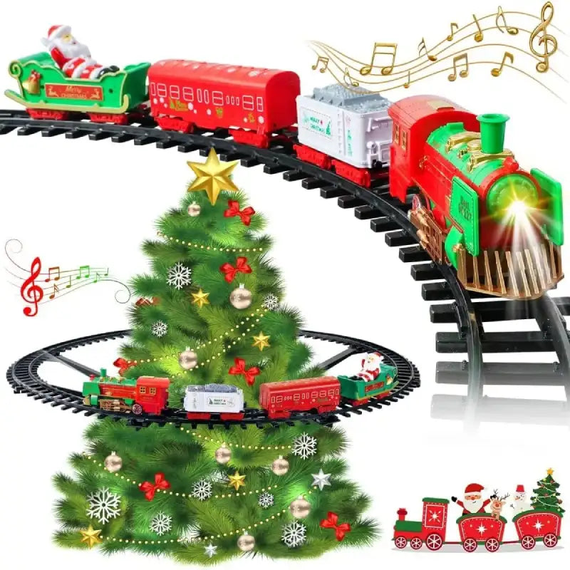 Circuit Train Noel Lumineux et Musical