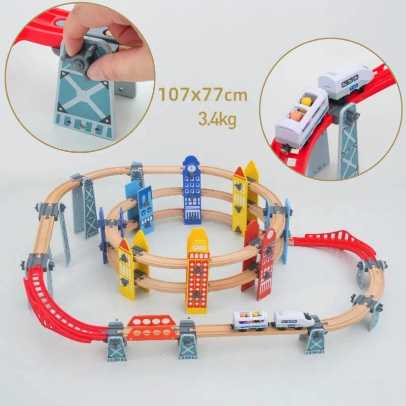Circuit-Train-en-Bois-Electrique-Urbain-enfant-2-ans