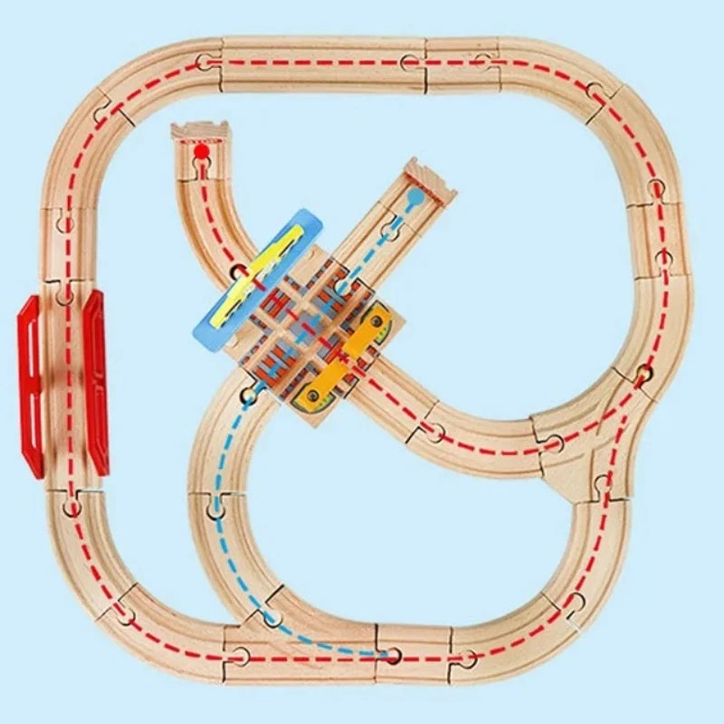 Circuit Train en Bois Modulable