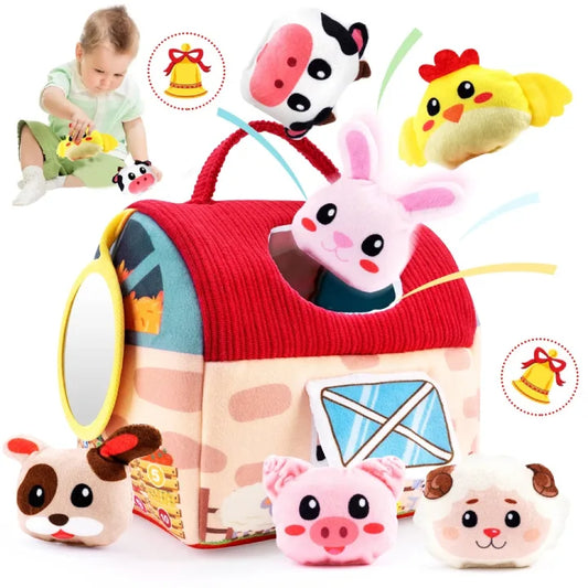 Jouet Tissu Bebe Animaux de la Ferme garcon 1 an 