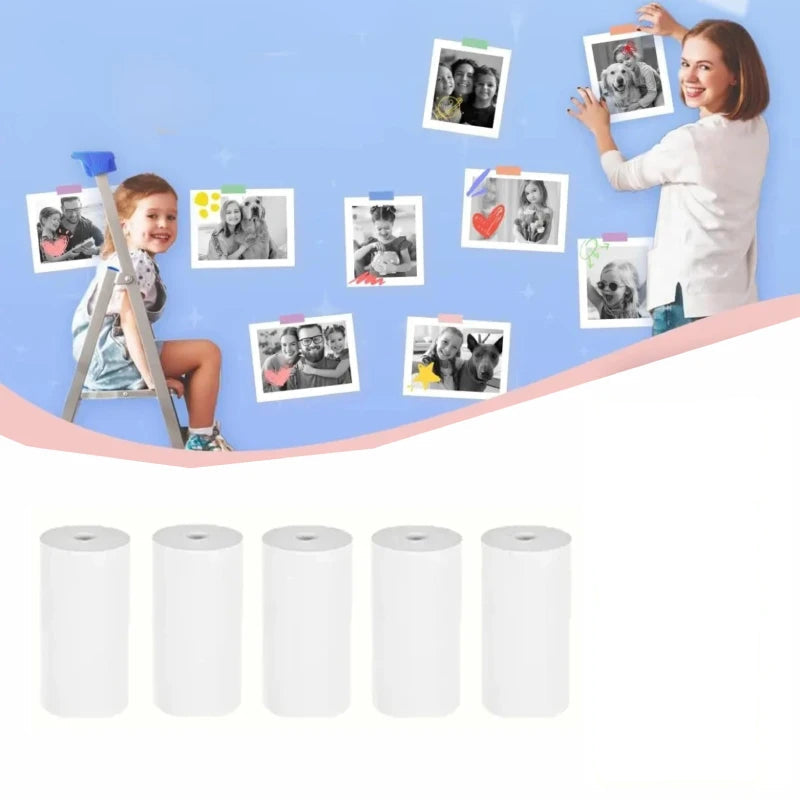 Rouleau-Papier-Thermique-Appareil-Photo-lot-5