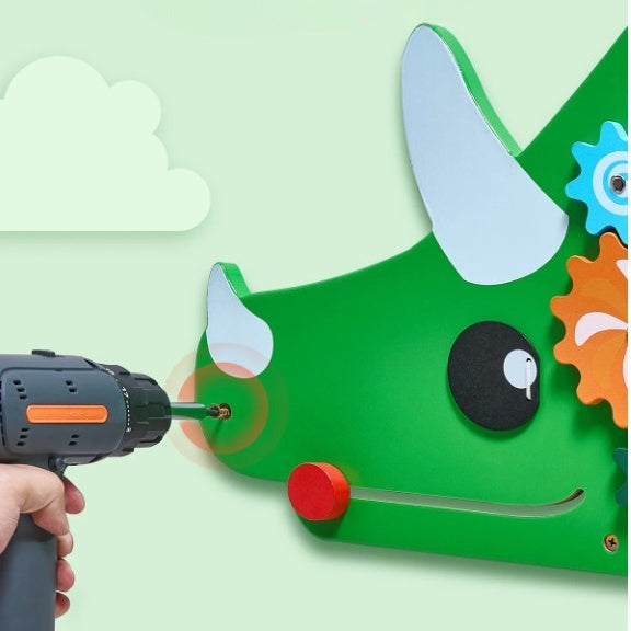 Montessori Dinosaur Busy Board Mural