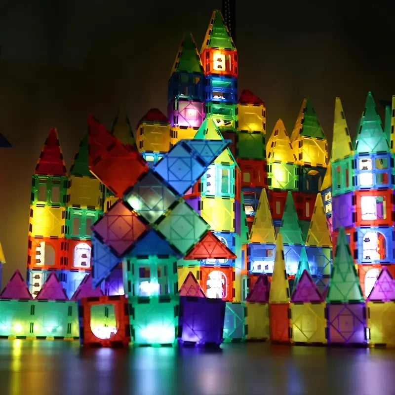 JEU DE CONSTRUCTION EN TUILES MAGNETIQUES MONTESSORI (Dès 2 ans)