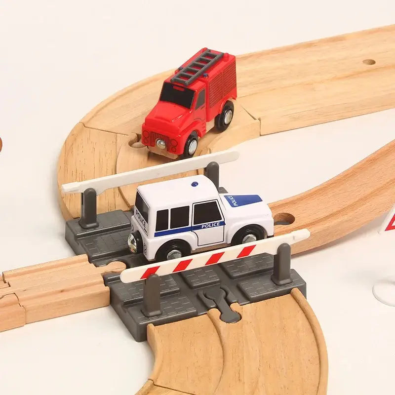 Circuit Train Electrique en Bois Premium