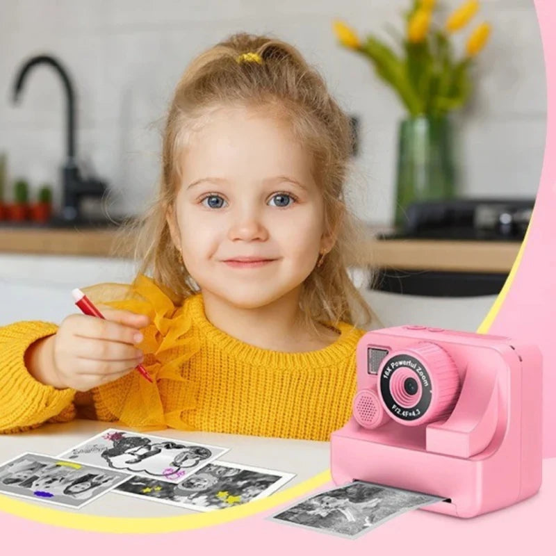 Appareil-instantané-rose-jouet-créatif          