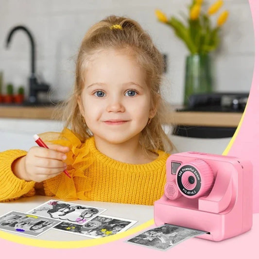Appareil-instantané-rose-jouet-créatif          