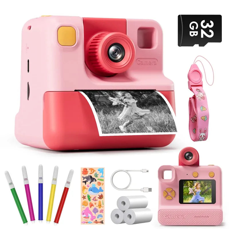 appareil-photo-enfant-impression-papier-rose-fille-7-ans