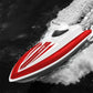 bateau télécommandé rouge pour enfant et adulte 