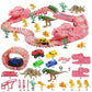 circuit-voiture-fille-avec-Dinosaures-et-Ponts