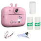 lot appareil photo instantane enfant rose