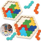 Tangram Hexagonal en Bois pour Enfants