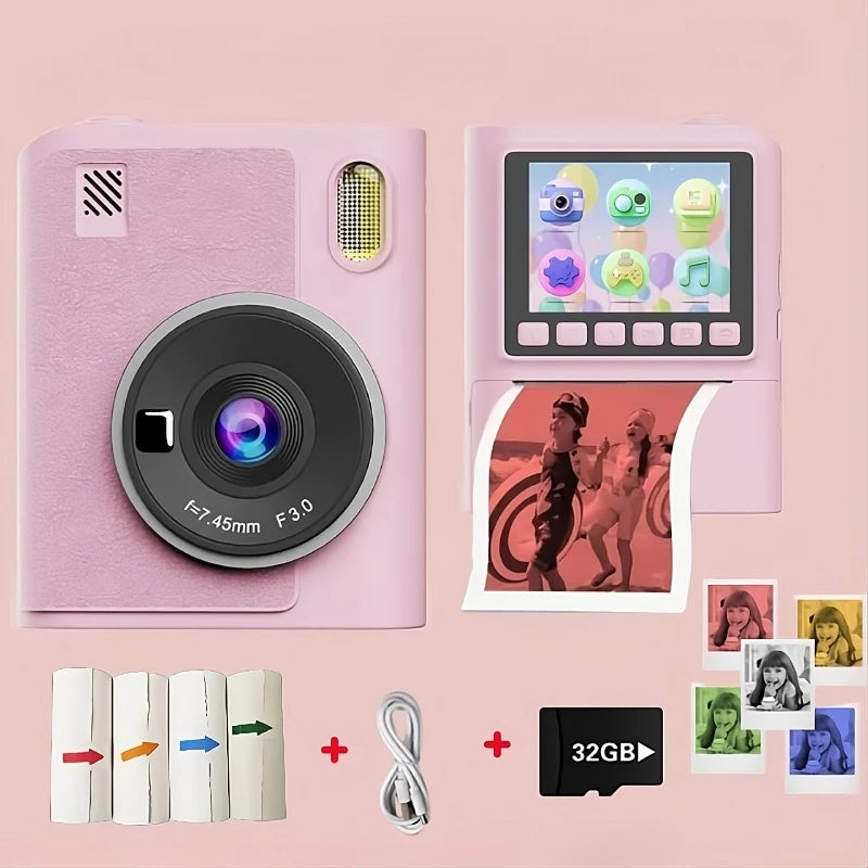 Appareil Photo Enfants Instantané avec Filtres Colorés